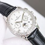 Vacheron Constantin Patrimony 9100 Movement Sapphire Crystal Glass White Face Watch